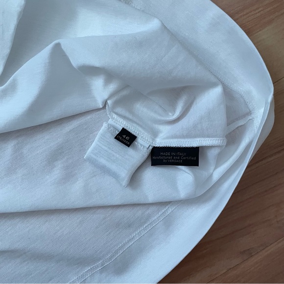 VERSACE Runway NWT Clubbing It Boy Black/White Embroidered Tank Top Sz  Small 46 - Picture 11 of 14